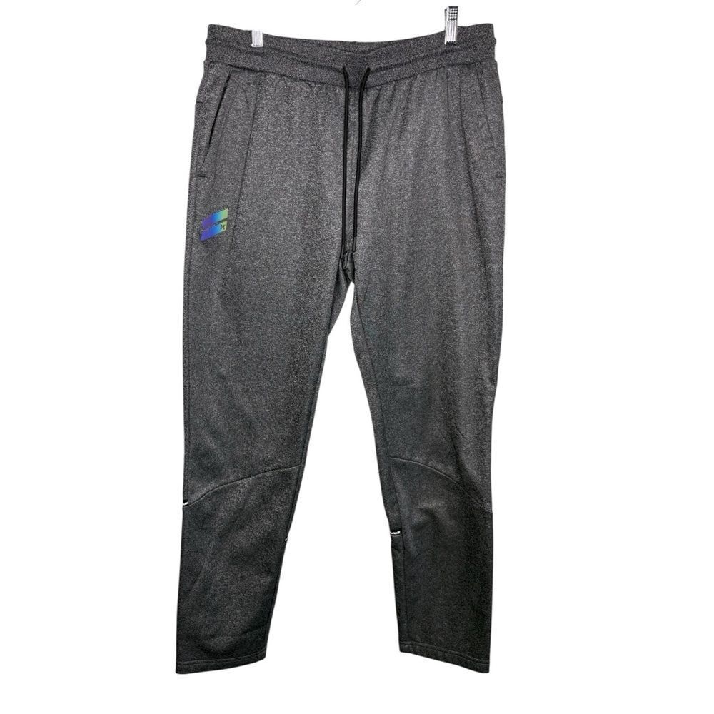 Hurley Mens Slim Charcoal Athletic Pants Fleece Lining XL